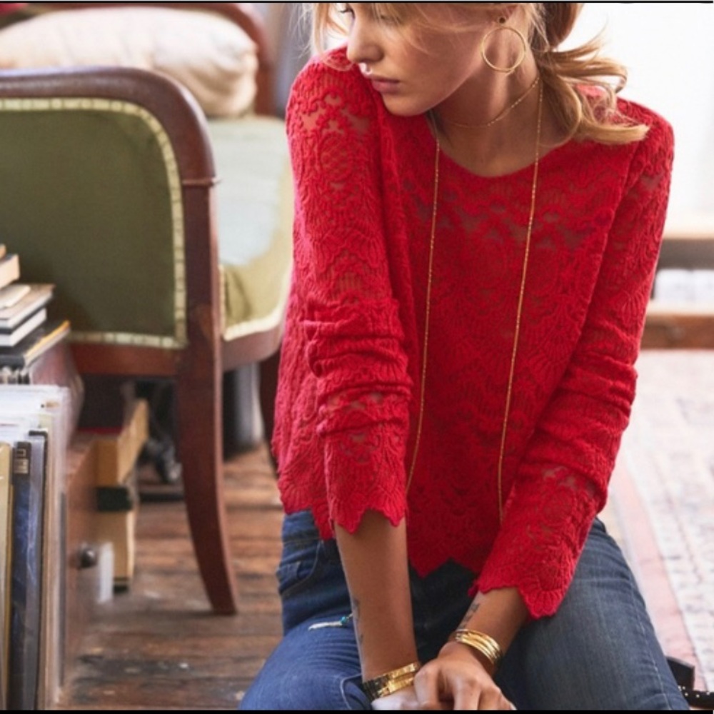 Sézane lace cardigan